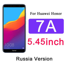 Load image into Gallery viewer, Protective Tempered Glass on the For huawei Honor 7A Pro 7X 7C honor7a honor7c Hono 7 A C X A7 C7 X7 Glass screen protector Film