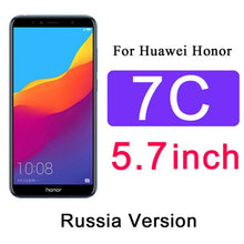 Load image into Gallery viewer, Protective Tempered Glass on the For huawei Honor 7A Pro 7X 7C honor7a honor7c Hono 7 A C X A7 C7 X7 Glass screen protector Film