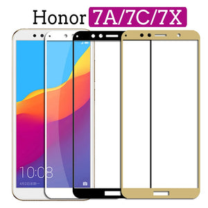 Protective Tempered Glass on the For huawei Honor 7A Pro 7X 7C honor7a honor7c Hono 7 A C X A7 C7 X7 Glass screen protector Film